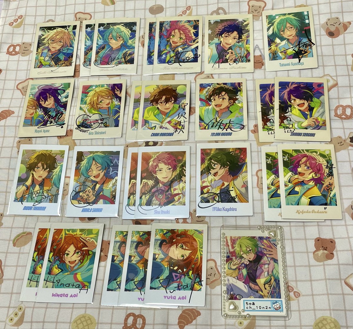 交換】あんスタ ぱしゃっつ 10周年 特典 譲→英智 渉 桃李 弓弦 千秋