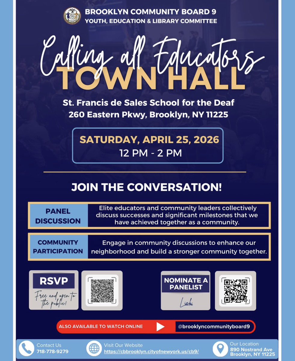 SheneanL's tweet image. Honored to participate in Community Board 9’s Education Town Hall for the second year in a row! Always a pleasure engaging with our community on the issues that matter most to our neighborhood. Thank you for the invitation!
#CommunityEngagement #District17 #WeRiseByLiftingOthers