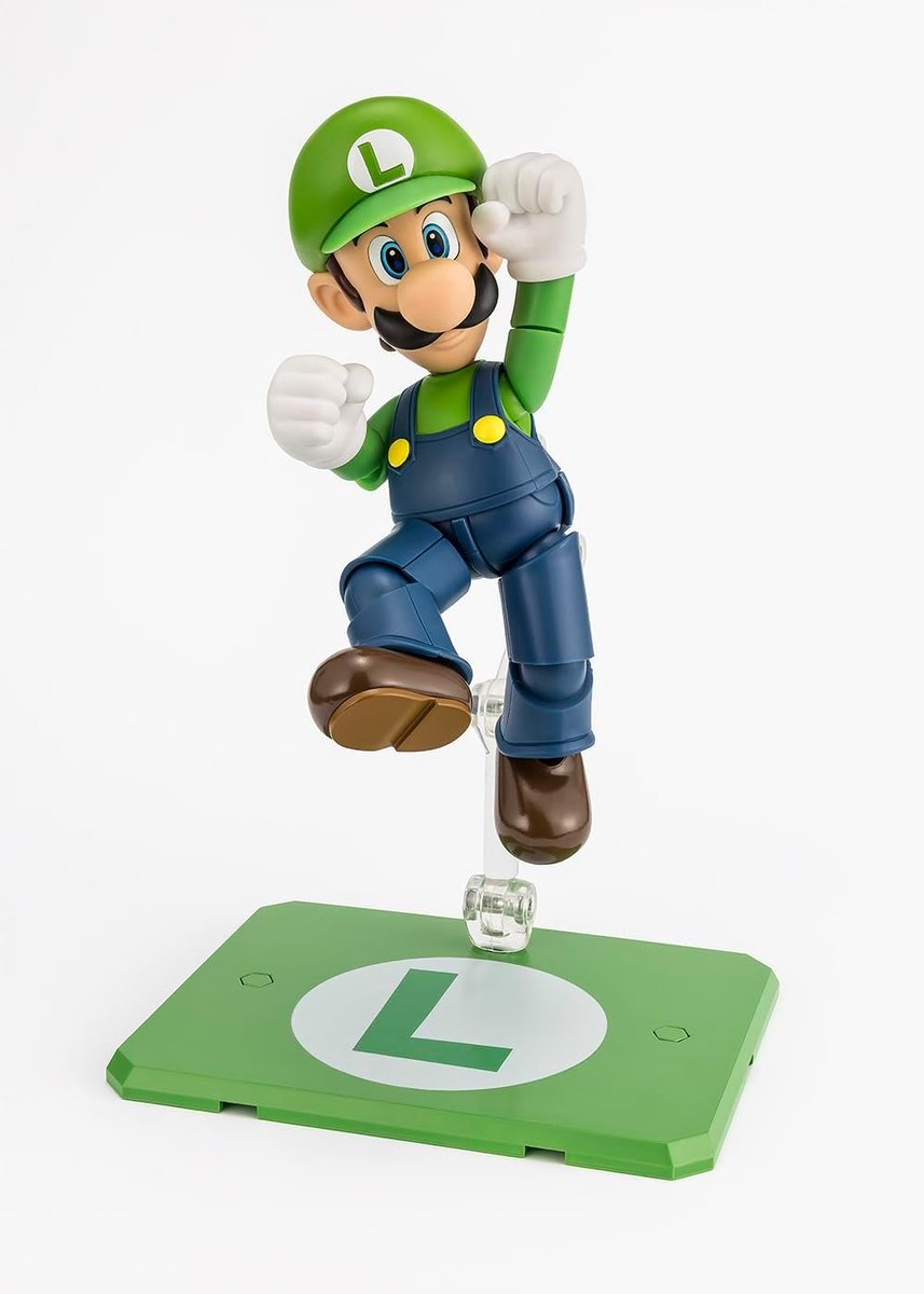 Wario64's tweet image. TAMASHII NATIONS - Super Mario - Luigi S.H.Figuarts Action Figure preorder is $30.39 on Amazon amzn.to/4eNkkl8 #ad