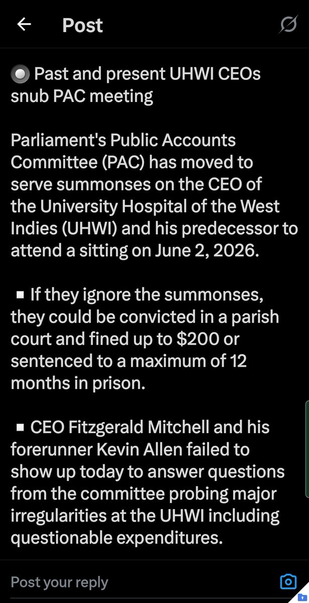 kingston_en's tweet photo. @floydgreenja
Can a motion to amend the act before June for the fine be increase to 25 million? @NationwideRadio @williams_fayval
@JulietHolness @AndrewHolnessJM @julietcuthbert https://t.co/bmwj5GAwrf