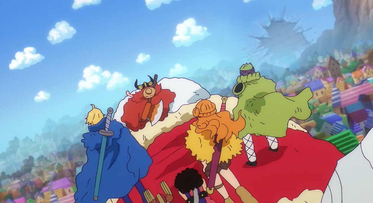 tuyetle133's tweet photo. I just realized that Sanji's ethereal side profile was from Zoro's POV because they were standing like this. No wonder he's so pretty here 🤭 https://t.co/THE31FZVNp