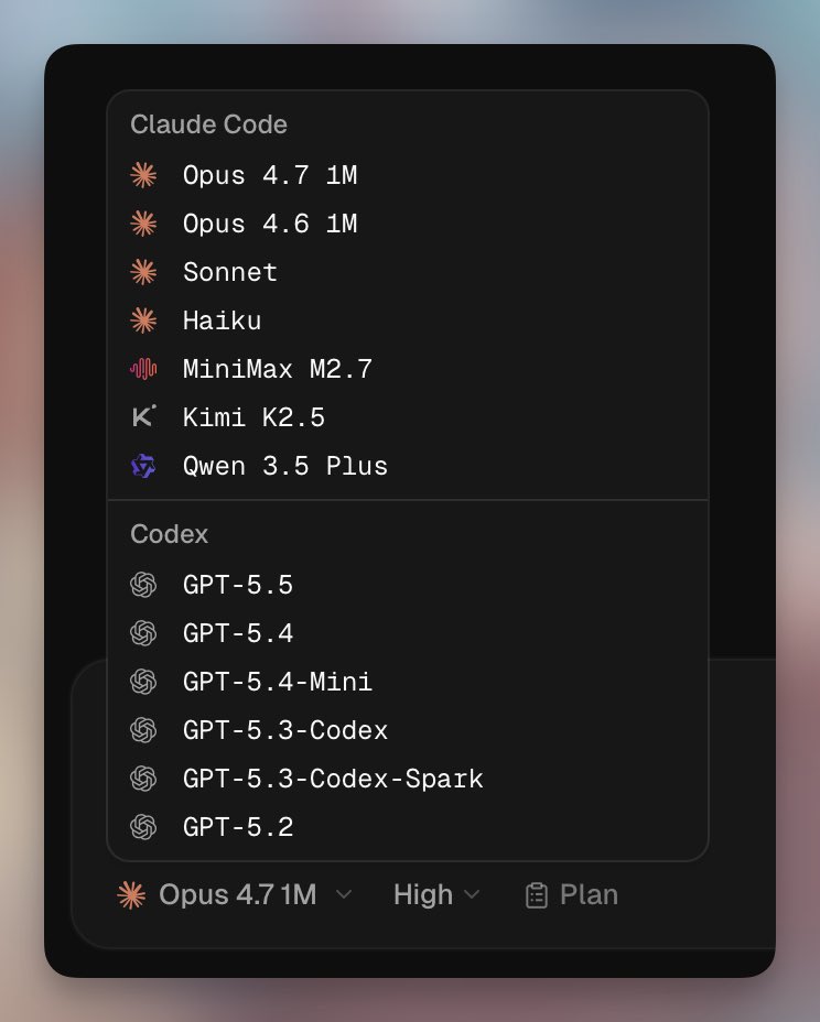 New feature live: add custom providers in seconds, keep multiple providers active, and switch models anytime.