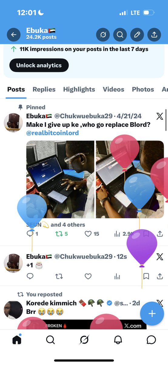 We got some balloons to burst 🎂 🎉