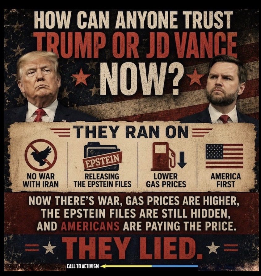 kangaroos991's tweet image. They lied, sadly people DIED! They don't
care about anyone, except themselves?
Seriously, do you 'trust' ANYTHING they
say? If you do, the problem's with YOU!

Using A to F (FAIL), how would you 'rate'
their 'performance' to date? 🤔

#VoteAllGOPOut
#DumpTrump #WorstPresidentEVER