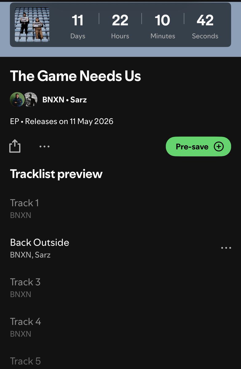 noxgenre's tweet photo. 🚨BNXN, SARZ
💿THE GAME NEEDS US
A voice that pulls you in, backed by production that doesn’t miss.
Production that doesn’t just support the artist, it elevates everything.
Who’s ready ?
Out May 11th
#BNXN #SARZ #NXG #Newmusic #NXGApproved https://t.co/1g67FuRlp6