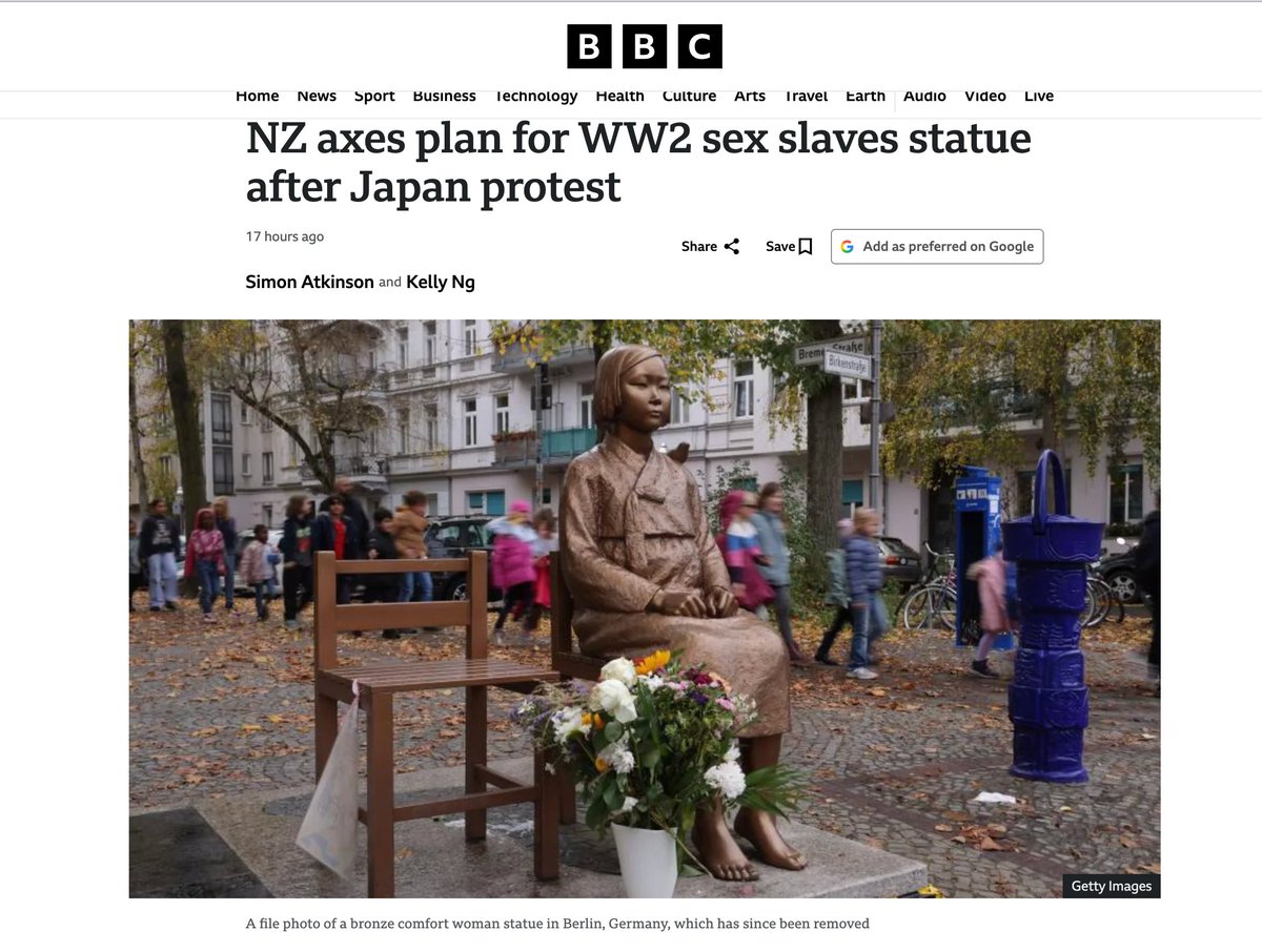 Japan protesting a WW2 sex-slavery statue proves the point.

The statue is not the threat.  
Memory is.

A country that had truly repented would not fear a memorial to its victims.

Japan fears it because denying its history of aggression, colonialism, massacres, and rape remains