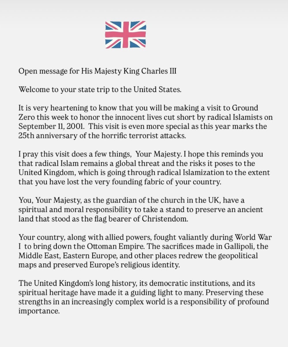 sujojohn's tweet photo. An open letter for His Majesty King Charles III 

#Kingcharles #unitedkingdom #greatbritain https://t.co/KfH6AMnpSw