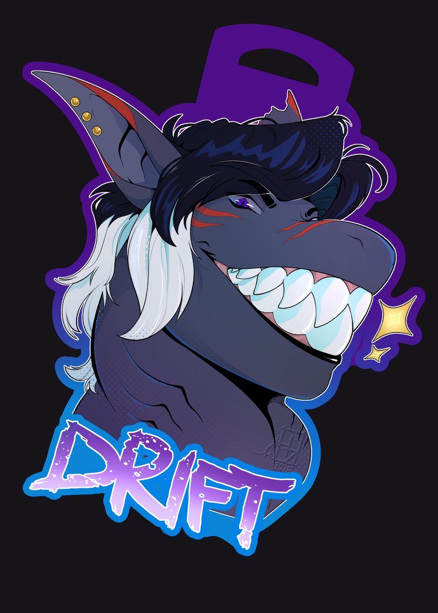 Shindekitty_ht's tweet photo. Completed Badge art commission for @Munich_Drift https://t.co/1pT9JENIdF