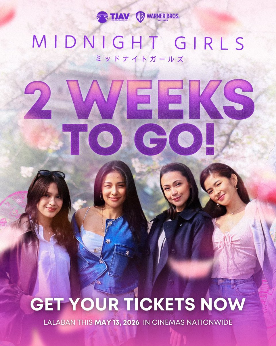 2 WEEKS TO GO MGA SIZZ!😱😍

GET TICKETS HERE:
linktr.ee/MidnightGirlsM…

#MidnightGirls in cinemas MAY 13!