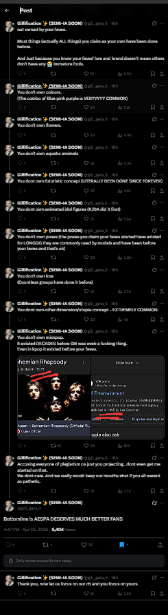 IM CRINE this could’ve been 2-3 part thread but you really needed your daily engagement check huh 😭