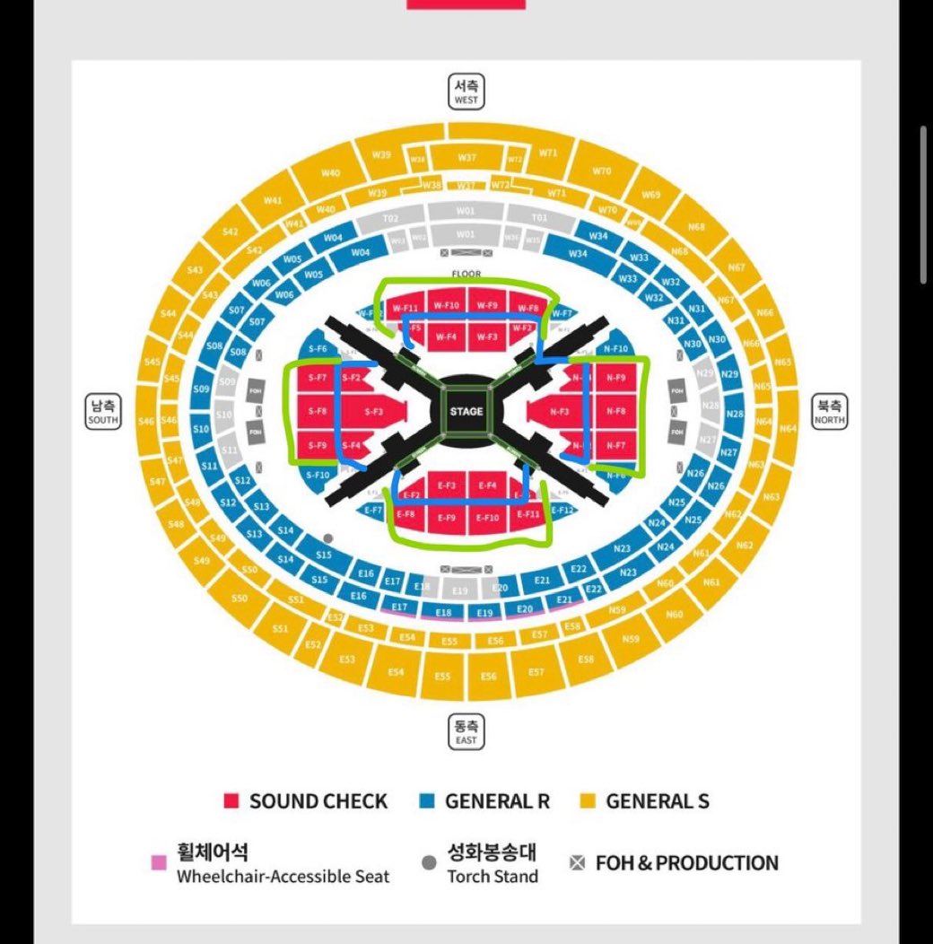 TicketgTrusted's tweet photo. BTS in Busan 🇰🇷

Ticket service and ticket transfer as back up
Random within green square - any sound check seat ( left 2 slots )

Dm if interested 
#BTS #BTS_WORLDTOUR_ARIRANG #BTS_BUSAN #BTSTicketsBTS_ARIRANG_TOUR_IN_ELPASO https://t.co/dpkaUyYQdA