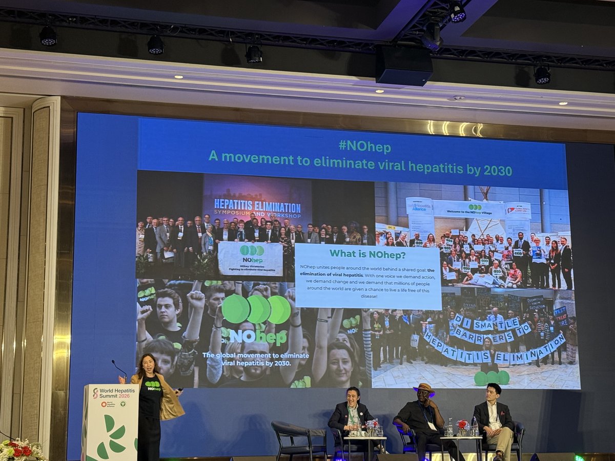 Hep_Alliance's tweet photo. #WHS2026 Day 2 - Spotlight on hepatitis B functional cure. 

Dr Su Wang chairs this session with people living with hepatitis B in the panel including Supa Chantschool, Prince-Ochuko Okinedo, and Thomas Tu. https://t.co/z4biGoiJkx