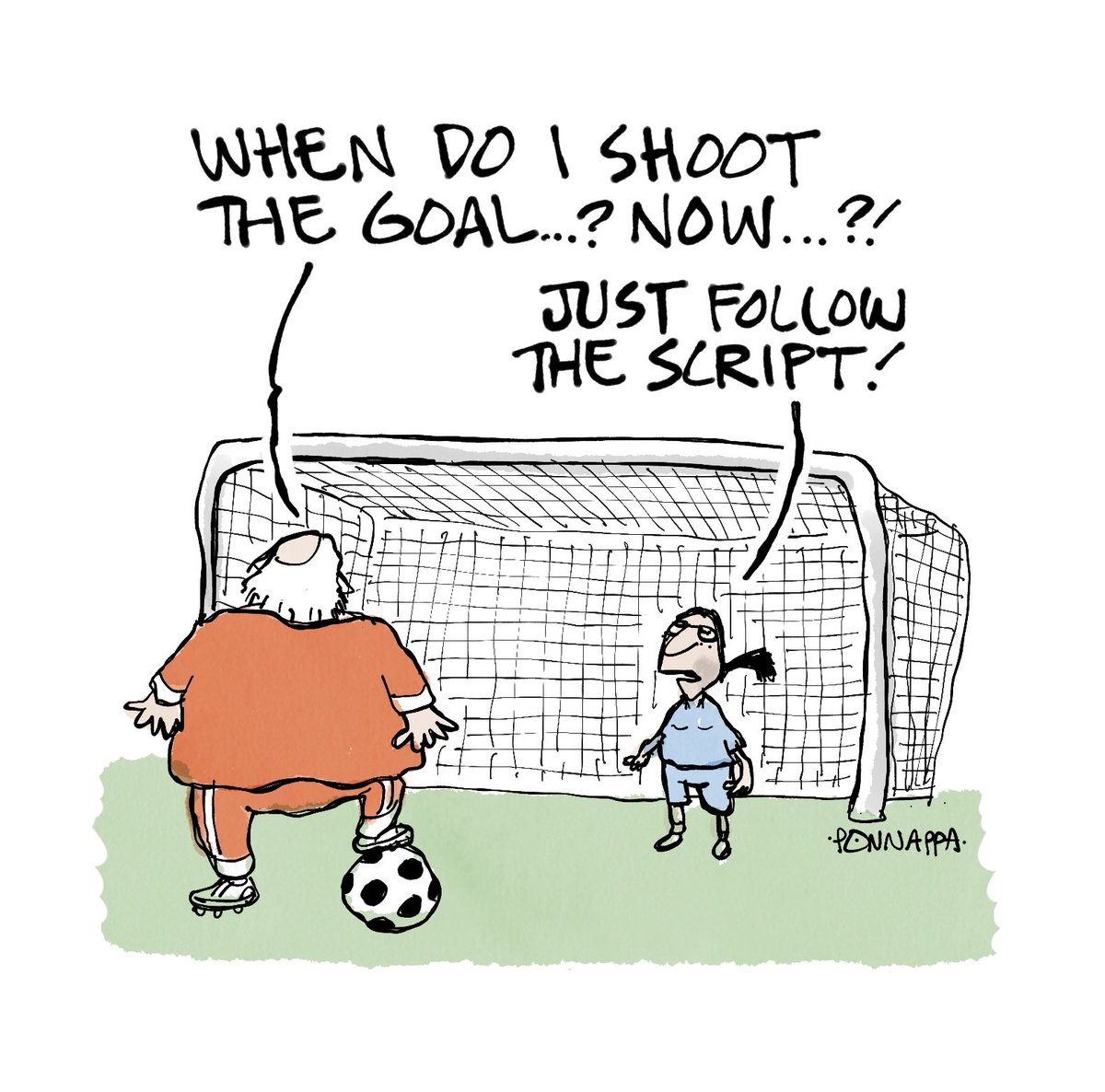 PonnappaCartoon's tweet image. #football #goal #follow #script #cartoon