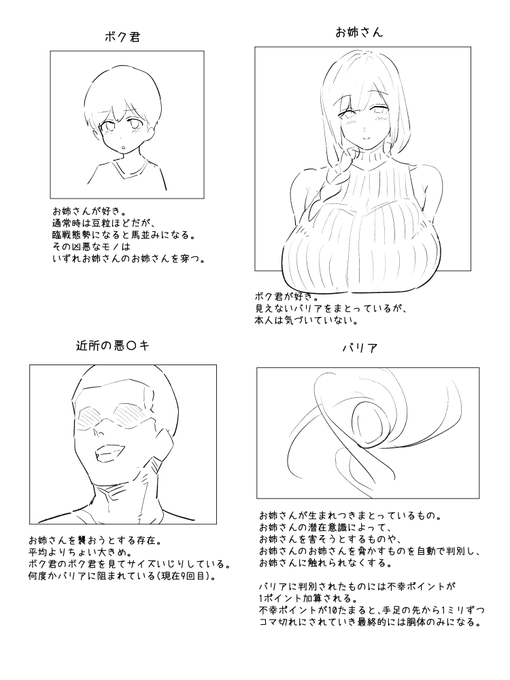 自分もこういうの描いてみたかった。
※純愛 