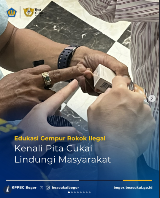 beacukaibogor's tweet image. 1/7 BC Bogor Bersama Satpol PP Kota Bogor, Bea Cukai Bogor menggelar sosialisasi intensif mengenai Barang Kena Cukai Hasil Tembakau. #rokokilegal #bogor #cukai #indonesia