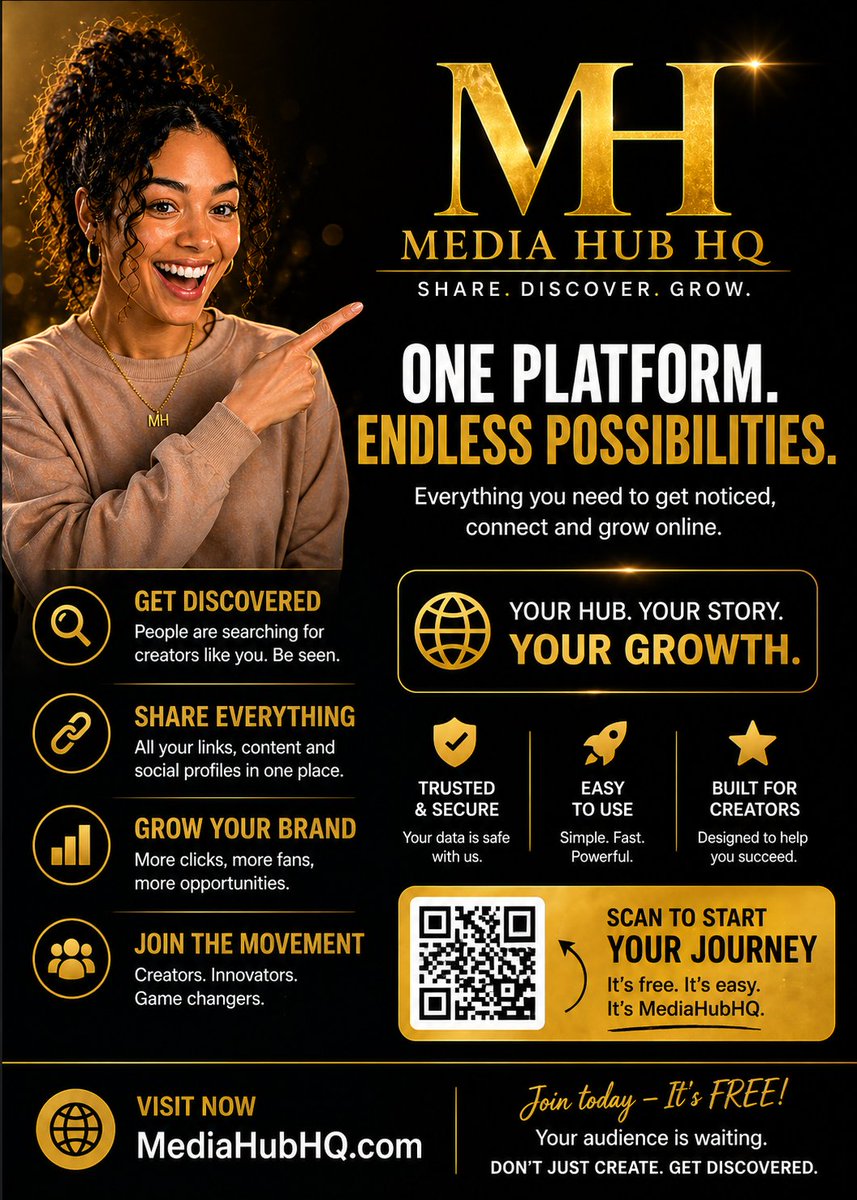 mediahub_hq's tweet image. Still sending multiple links? 😬

Use ONE profile for everything 👇
 MediaHubHQ.com
SHARE. DISCOVER. GROW.

#MediaHubHQ #ContentCreators #GetDiscovered #GrowYourBrand