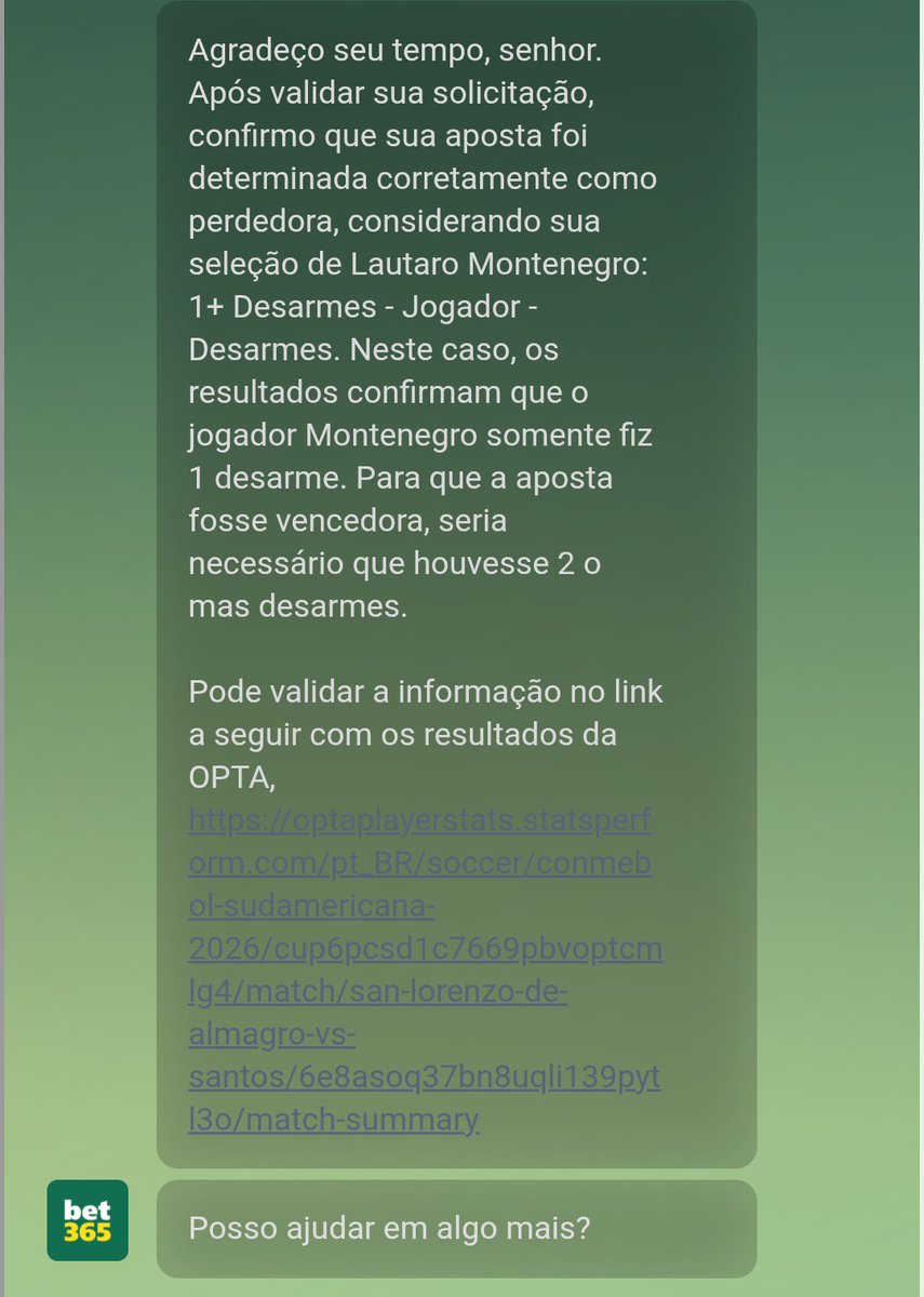 hfformiga's tweet photo. @bet365BR fi, seis tão quebrado? olha a noção da atendente pra ajudar kkkkkkkk melhorem https://t.co/vujn3lpQqY