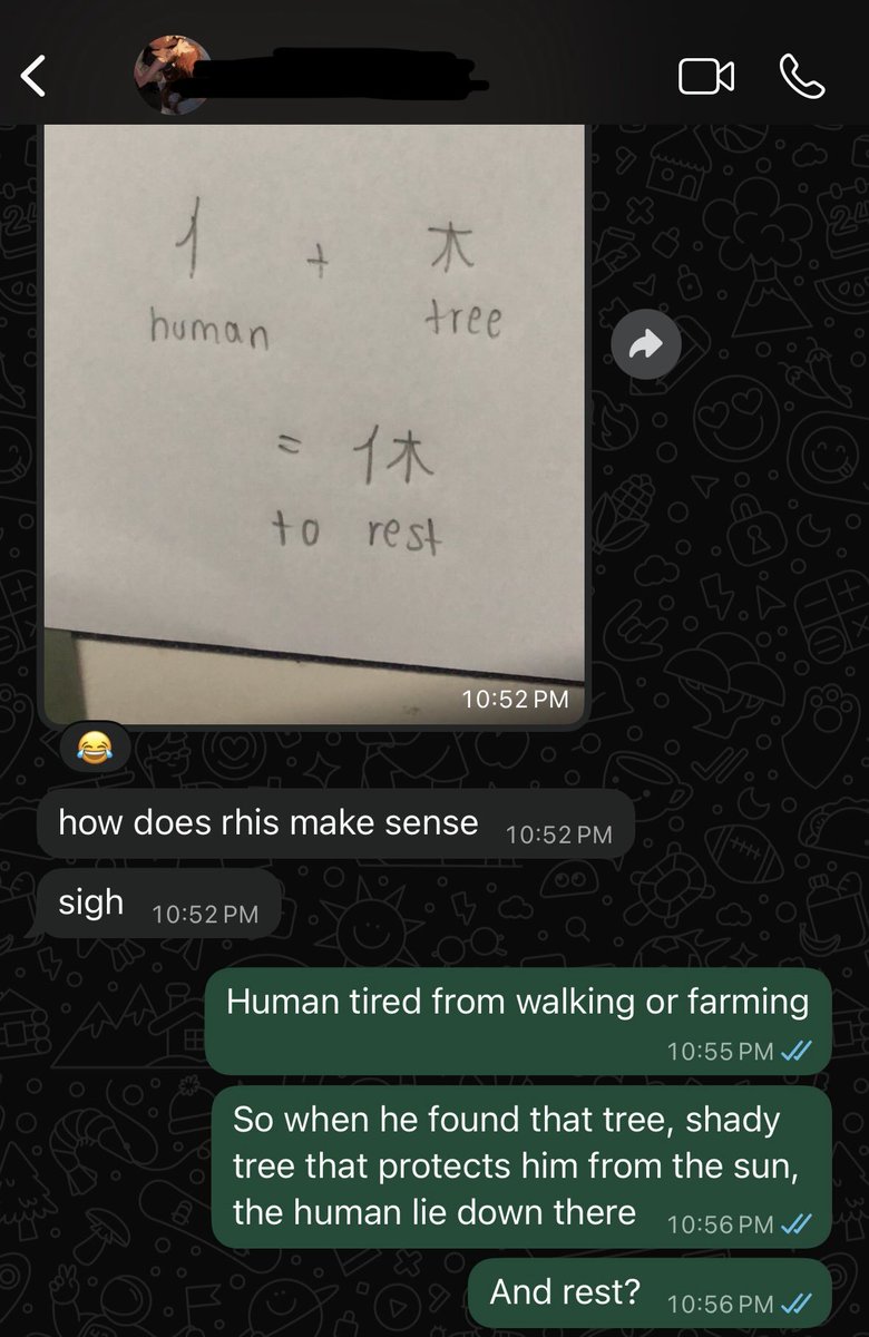 FakeLecturer's tweet photo. Kiddo texted me a question while I was sleeping, she had a Japanese test the next morning. Words weren’t cutting it, so I asked AI to turn my explanation into a comic. She understood it right away.
That’s it. That’s what AI is for. https://t.co/8HWtIOFCLu