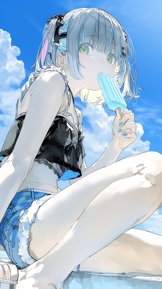 青空とアイス