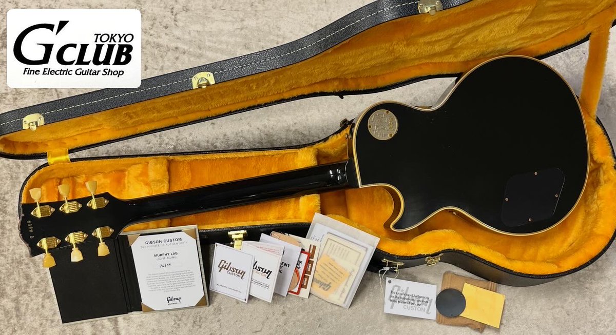 GCLUB_TOKYO's tweet photo. 【新着入荷情報🔥】
Gibson Custom Shop Murphy Lab 1957 Les Paul Custom Reissue 3-Pickup w/Bigsby "Light Aged" Ebony s/n 76309
https://t.co/VFFVF4MjxH
#gibson #lespaul #blackbeauty #gclubtokyo #onlyagibsonisgoodenough #pacho https://t.co/bx8cDZLjmM