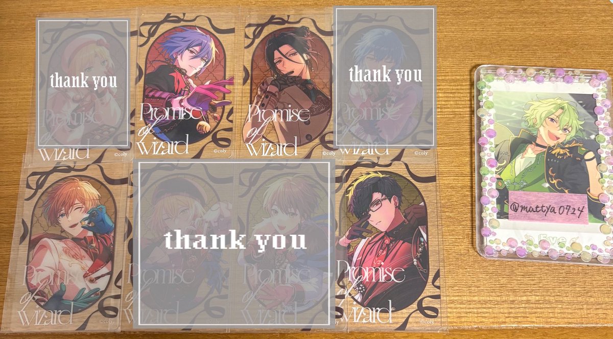 mattya0724's tweet photo. 【交換/譲渡】魔法使いの約束 まほやく バレンタイン Valentine Collection セブンネット クリアカード クリカ

譲➝ *オーエン シャイロック ラスティカ レノックス

求➝定価＋送料

*は無印より同数お迎え必須

ご検討ください https://t.co/OR1i1a7T4I