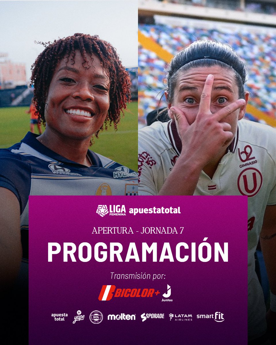 ¡Fecha 7 de la Liga Femenina con clásico! 💜🔥 #LigaFemeninaApuestaTotal ...