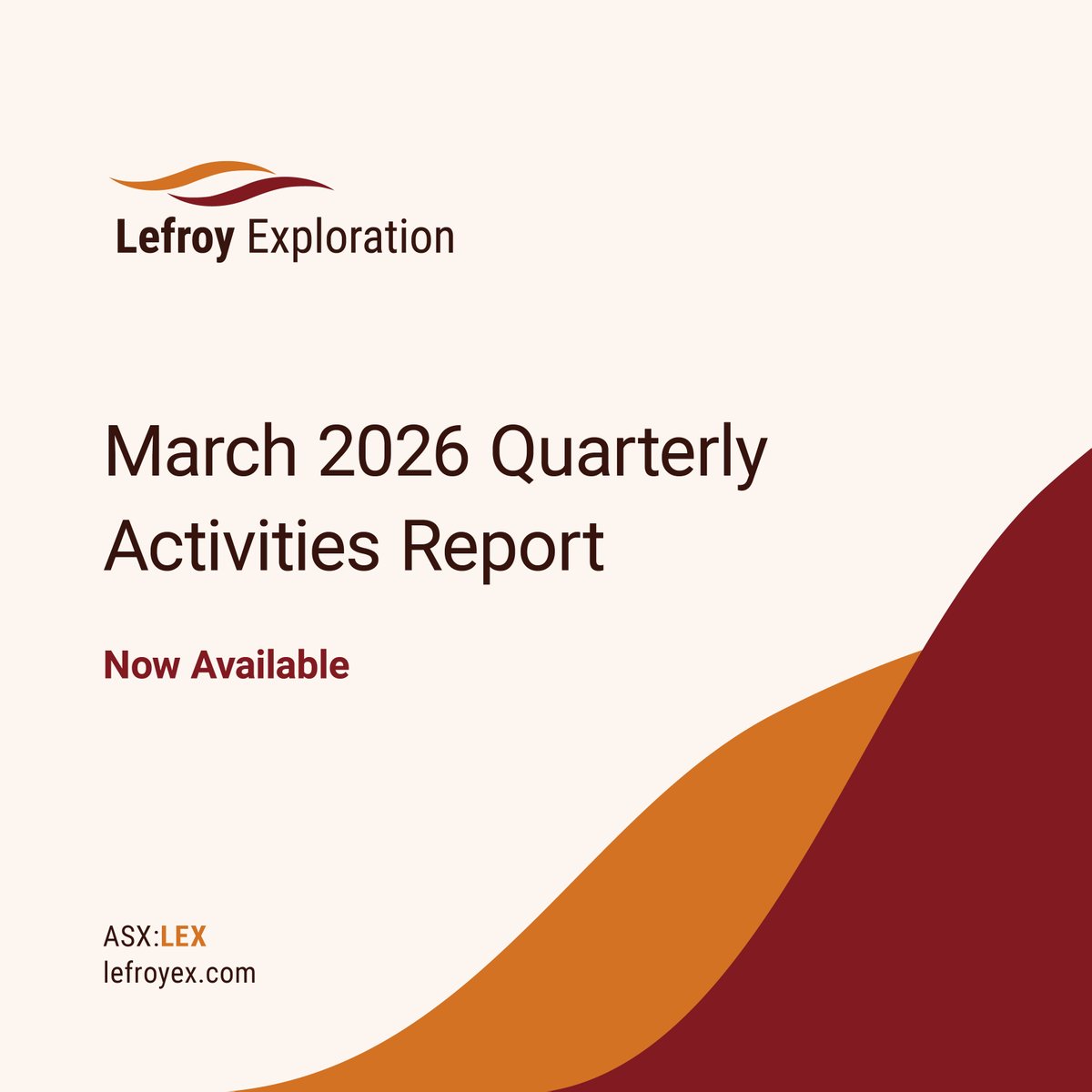 Lefroy Exploration tweet media