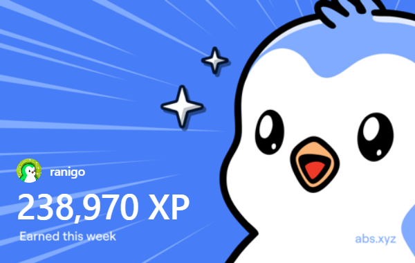 Pacman_go's tweet photo. I just earned 238,970 XP on @AbstractChain! 🎉 https://t.co/EEs4ui444w