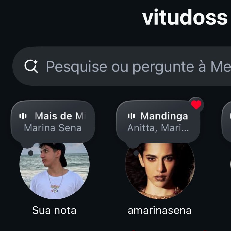 aproveitando aqui que marina me segue no instagram pra afrontar ela 😘 serei resistência