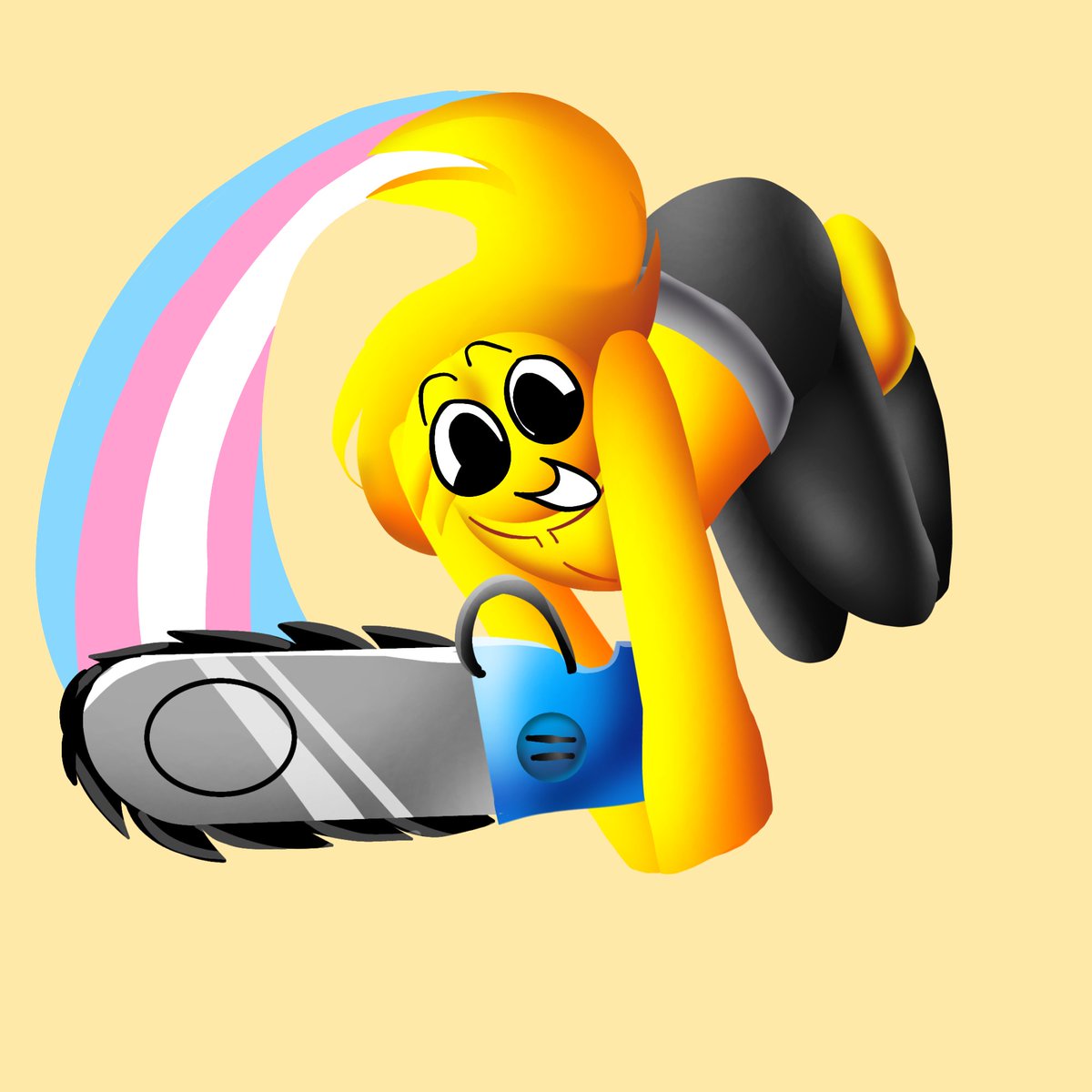 UntitledP1's tweet photo. Something about a Queer Toon with a Weapon #OC https://t.co/tR1x4nXzdI