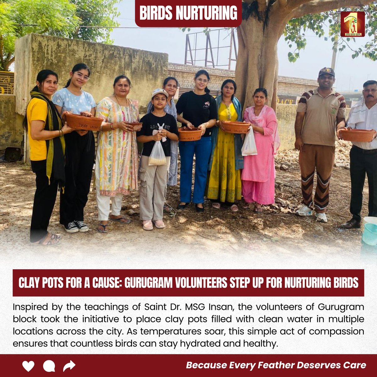 Happiness multiplies when shared. Feeding a hungry soul—be it a stray dog, a bird, or a needy person—creates a ripple of kindness. As taught by Saint Gurmeet Ram Rahim Singh Ji Insan, even the smallest act of giving can feel like true devotion.
#FeedEveryCreature