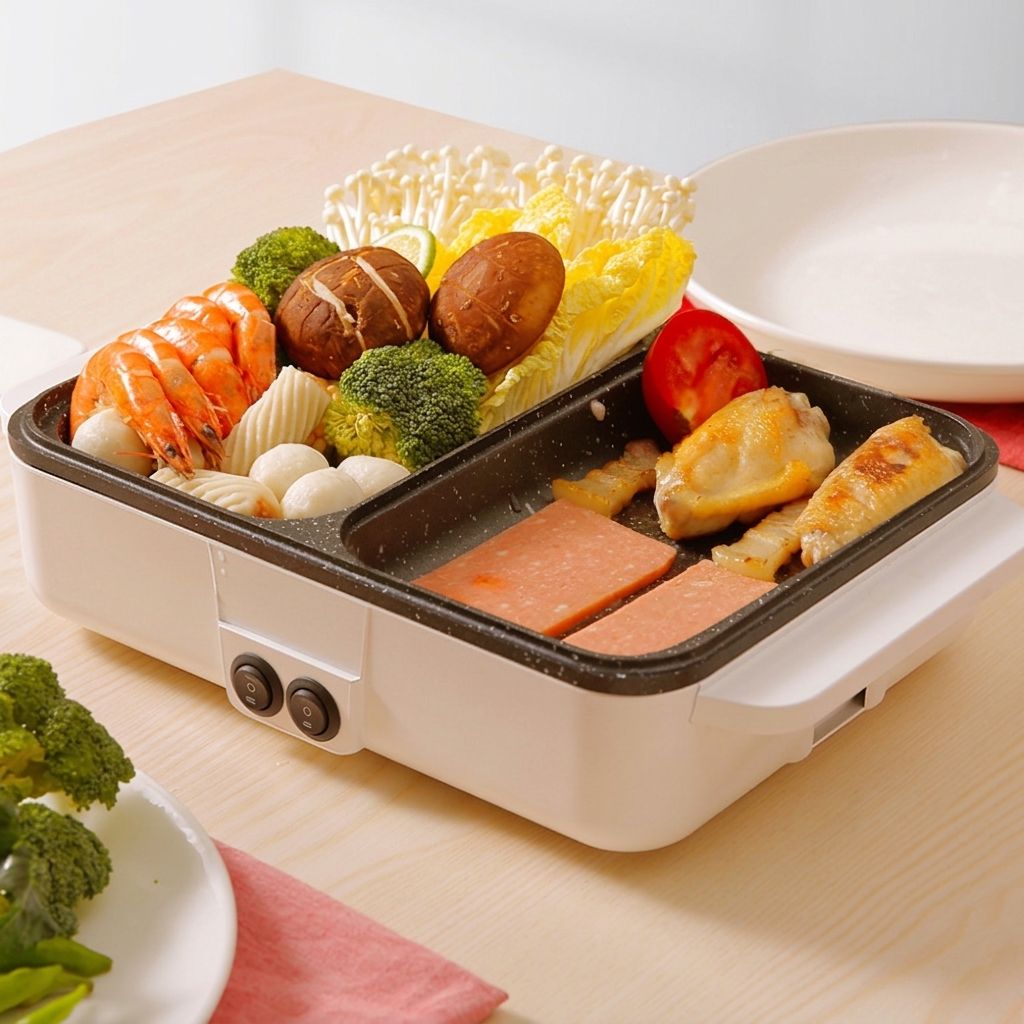 OnetifyShopping's tweet image. 🍲✨ NEW ARRIVAL! The perfect gift for food lovers &amp;amp; entertainers! 🎁 Meet the 2-in-1 Electric Grill &amp;amp; Hot Pot — grill AND hot pot in ONE device! Cook together, eat together! 🔥❤️

Perfect for family dinners, date nights &amp;amp; parties! The gift that keeps on giving! 🎉🍲

#NewArrival