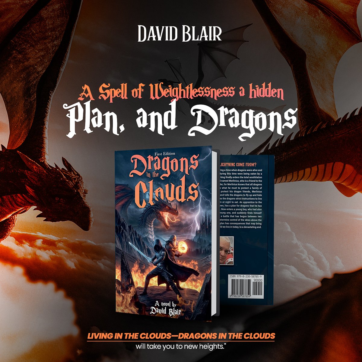 Davidblr777's tweet image. #adventure #bookboost mybookishcorner1 5 star review. Amazingly written and the story is just outstanding! I loved every bit of it. I was able to clearly imagine it all and it kept me on my toes. I literally read this book in 1 sitting!  amazon.com/Dragons-Clouds…