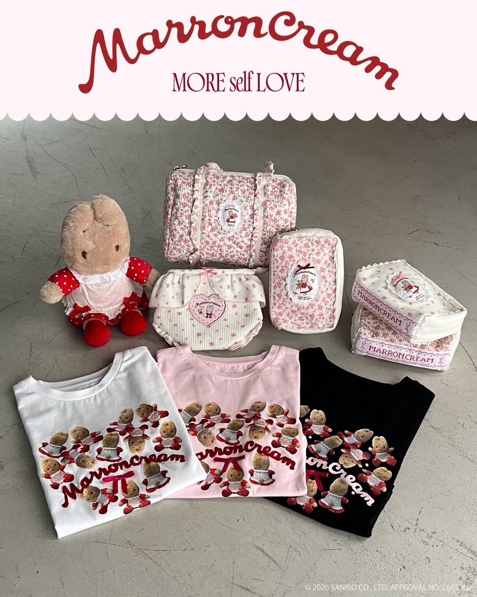MOREselfLOVEweb's tweet photo. 【MARRONCREAM × MORE self LOVE】

MARRONCREAMコラボTシャツの発売が決定🍓🧺✨♥ https://t.co/CsEEaaHgOy