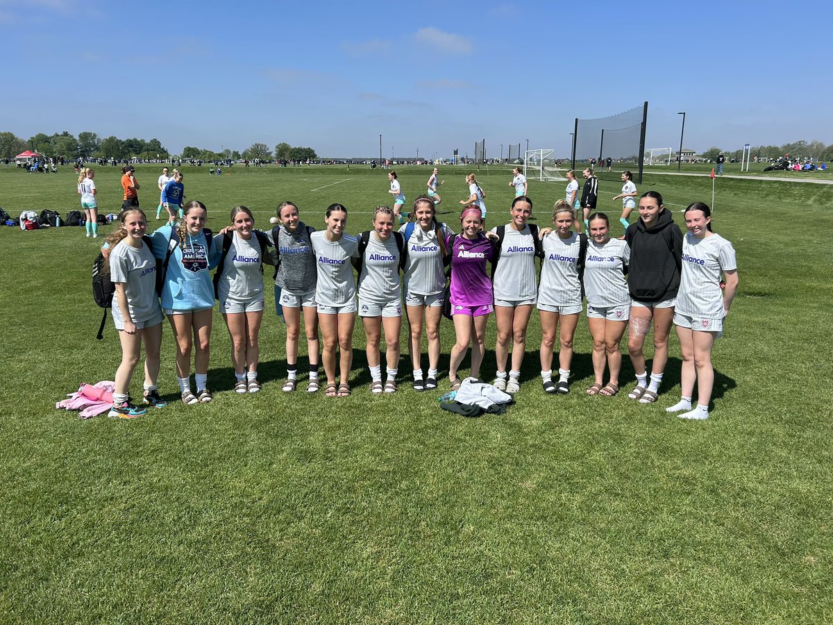 alliancecincy's tweet photo. Our G10 Gold team went 1-1-1 at the Women’s Crossroads Showcase at Grand Park this past weekend!

Always a really competitive event and the team remains in first place in State League! #ForTheAlliance https://t.co/Gz3l4bEgj5