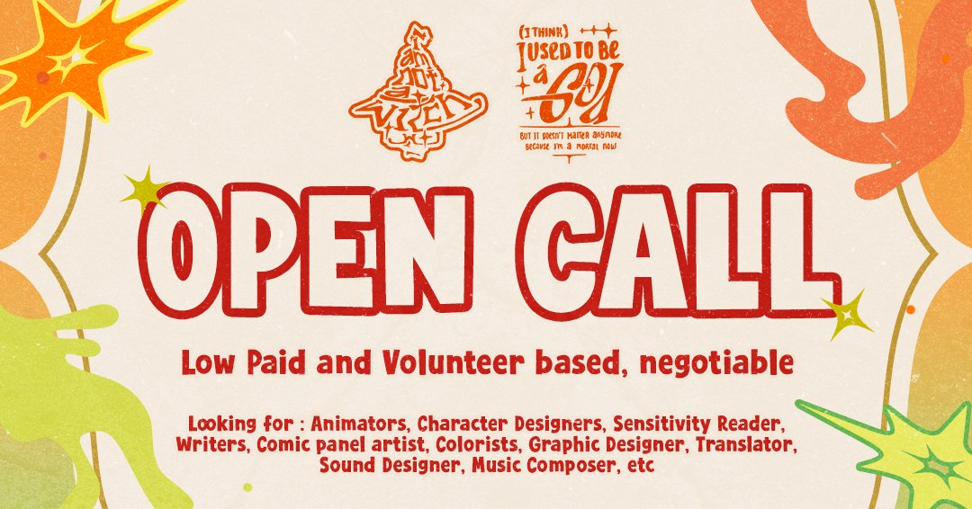 iamn0tawitch's tweet image. 🌟 #Opencall for all #creatives!

Are you a graduate that can't find creative work?
Me too (@mushroomgrenade)!! If you want, lend a hand, fill out the form!
Applications don't have a deadline, but will be first come first serve.

🌟Apply here: forms.gle/zsnSurNUXsA3i5…

#paidwork