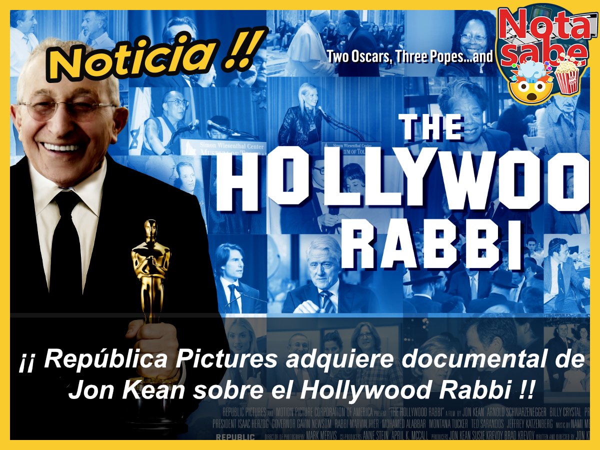 notasabe's tweet photo. Documental 'The Hollywood Rabbi' adquirido por Republic Pictures. Una historia de influencia y tolerancia.

#TheHollywoodRabbi https://t.co/mo4JFJxKd3