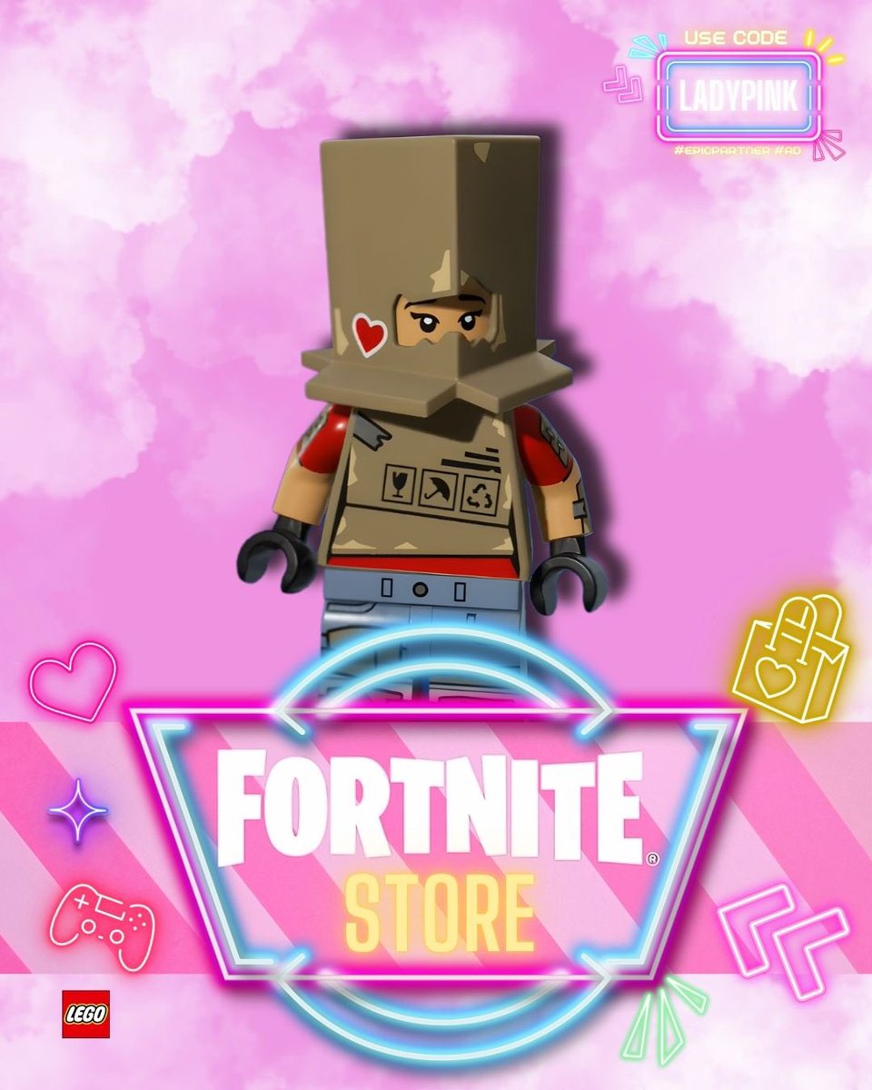 pinkplaying's tweet photo. 🛍️ Loja Fortnite Versão Lego!
🗓️ Terça-feira, 28-04-2026!💞
🎀 Apoia a amiguinha, Use Code: LADYPINK 🌸🦄💝
➡️Loja completa: https://t.co/ebYbEl92pC
#Ben10 #boxi #epicpartner #fortnite #ad #fortniteshop #LEGO #disney https://t.co/sdSl3B2iWO