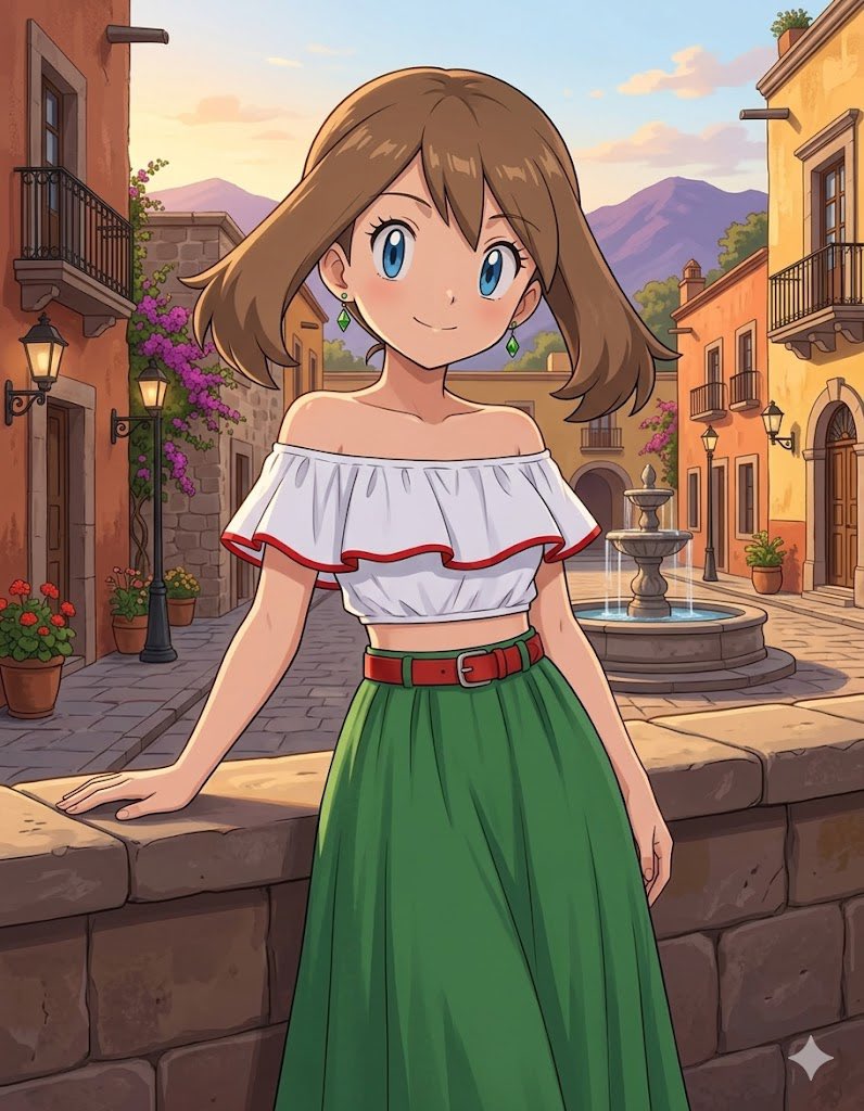 PiratePon's tweet image. May in Mexico City. #may #pokemon #anipoke #Aiart #geminiart