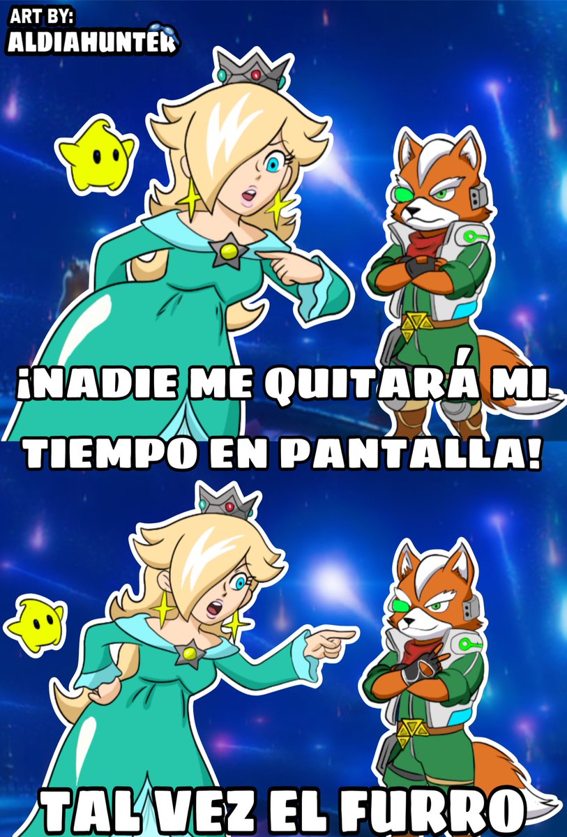ALDIAHUNTER's tweet image. Tarde pero dejo mi aporte a Rosalina y su casi nula participación en su película XD #mario #nintendo #comic