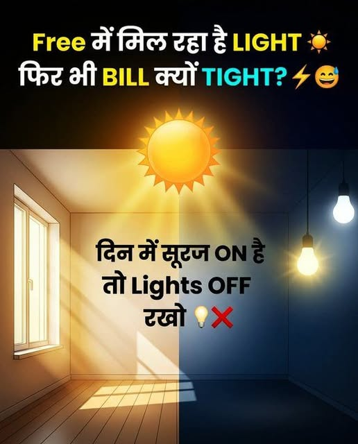 puvvnlgorakhpur's tweet image. Daytime में भी lights ON? 📷
बिल खुद बढ़ा रहे हो! 📷
आज से smart बनो 📷
Sunlight use करो 📷
#SaveElectricity #SmartLiving #EnergySaving
@aksharmaBharat
@ChairmanUppcl
@UPPCLLKO
@PuVVNLHQ