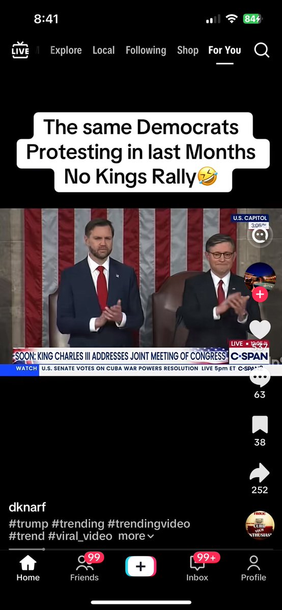 elizabe32184838's tweet image. Check out dknarf's video! #TikTok tiktok.com/t/ZTkq5tqLj/

No #Kings 

##Democrat