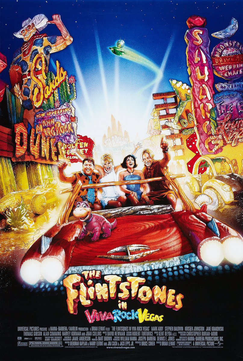 FilmNewsNos's tweet photo. 🎬MOVIE HISTORY: 26 years ago today, April 28, 2000, the movie ‘The Flintstones in Viva Rock Vegas’ opened in theaters!
#MarkAddy #StephenBaldwin #KristenJohnston #JaneKrakowski #JoanCollins #ThomasGibson #AlanCumming #HarveyKorman #AlexMeneses #TonyLongo #DannyWoodburn https://t.co/taASrZUgYp