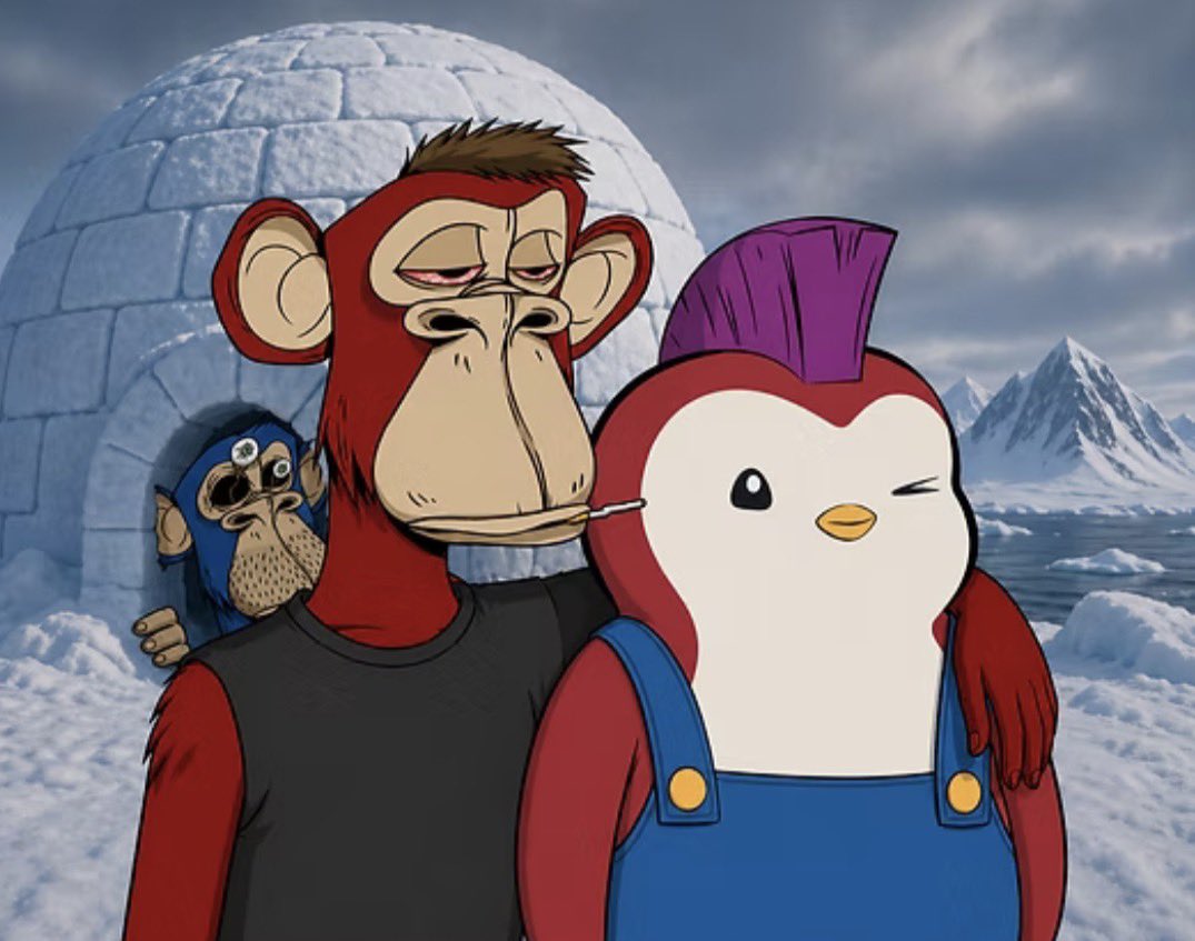 WELCOME A-BORED » <a href="/pudgypenguins/">Pudgy Penguins</a> Community Lead <a href="/ppmcghee/">pp 🐧</a> Joins The <a href="/BoredApeYC/">Bored Ape Yacht Club 🍌</a>!

Read more below: