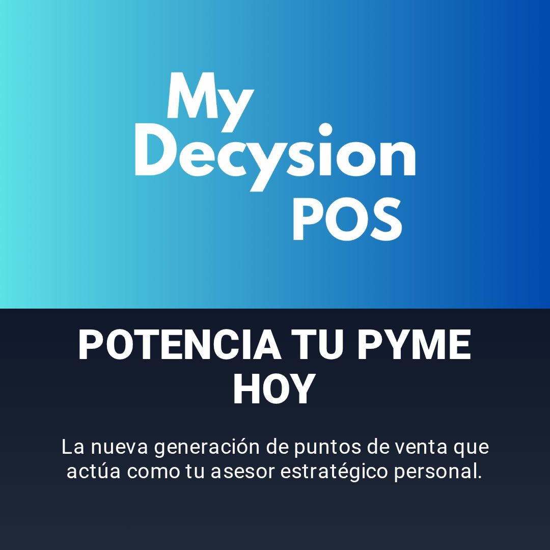 MyDecysion's tweet image. ¿Software básico o asesor estratégico personal? 🧐 La respuesta definirá el futuro de tu #retail. Con #MyDecysionPOS, obtienes el poder de una multinacional adaptado a tu ritmo. 🚀 Potencia tu #PyME hoy.

#MyDecysion