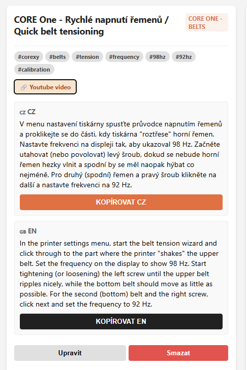 Medvjed's tweet image. Nějak se mi nechce spát, tak jsem si vytvořil "poznámkový blok" s často opakovanými návody pro moje zákazníky na chatech a emailech...  Je to paráda, #Gemini je frajer. #Techsupport #3Dprinting #PRUSA3D