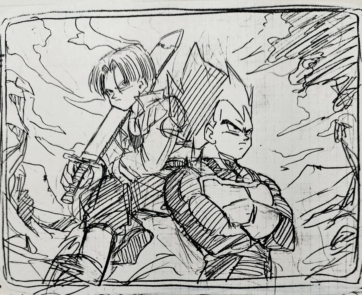 cheer_up0059's tweet photo. DBZ下敷き☆
●左→商品化された下敷き(裏面)
●右→悟空親子&ベジータ親子ラフスケッチ
#古澤純也 #Furujun #DBZ
#JunyaFurusawa #90sanime
#DB #ドラゴンボール https://t.co/LGTNieDiXX