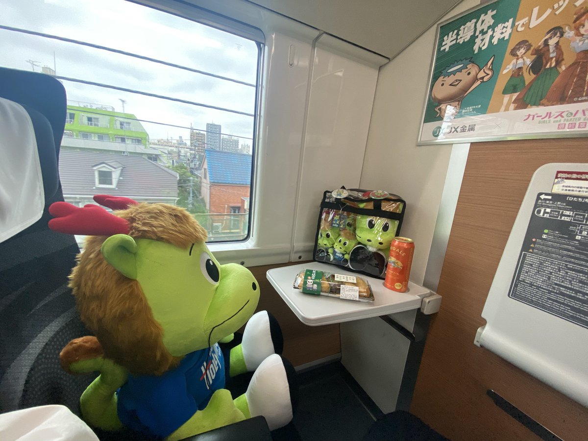 #町田サポ水戸遠征 ホーリーくん見つめる先にはカッパーくん🤦🏻まだ上野なのだけど