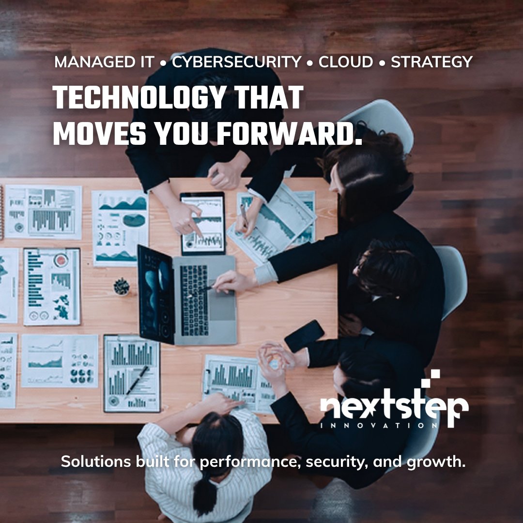 nextstepnsi's tweet photo. At Next Step Innovation, we deliver solutions that are built to scale, secure your operations, and support long-term growth. From managed IT to cybersecurity, we help you move forward with confidence.

Let’s take your next step—together.

https://t.co/lck5EOZCcD https://t.co/BZh2LLjDl5