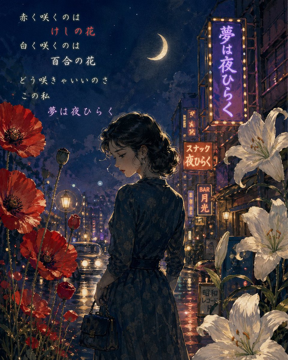 kNfRi1fynQUU3lw's tweet image. 夢は夜ひらく…

ノスタルジック昭和

#ChatGPT #AIart